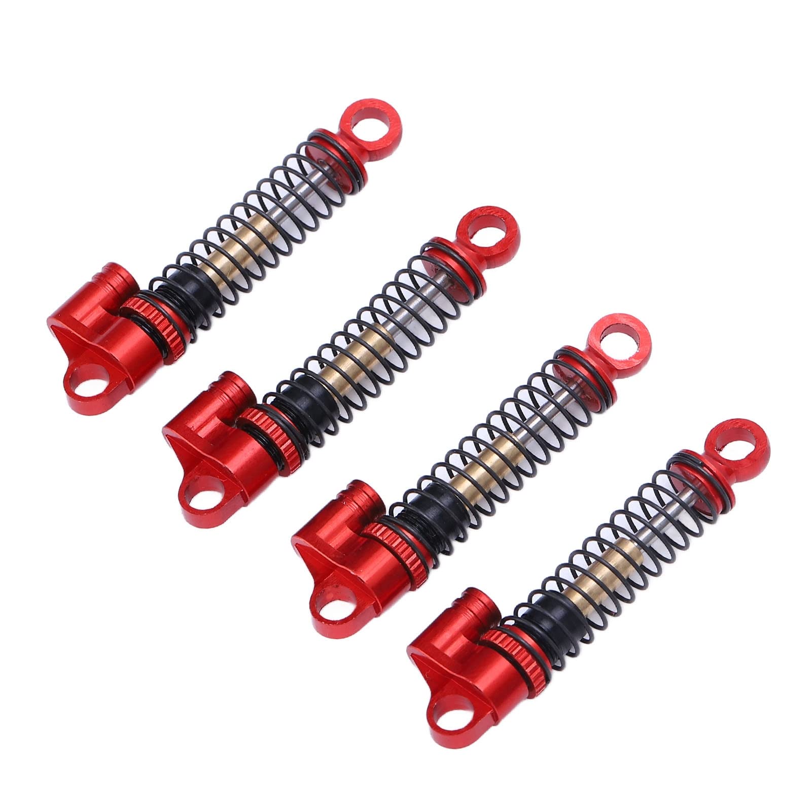 Ammortizzatore RC 1/24 in lega di alluminio per AXIAL SCX24 AXI90081-AXI00006, auto cingolate (rosso) - 9