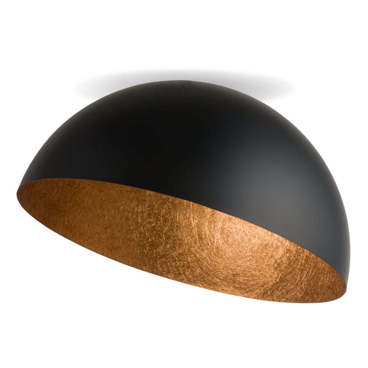 Lampa sufitowa wisząca Sfera czarna-miedziana 1xE27x15W dekoracyjna wym: 45 x 70 x 70 cm metal SIGMA