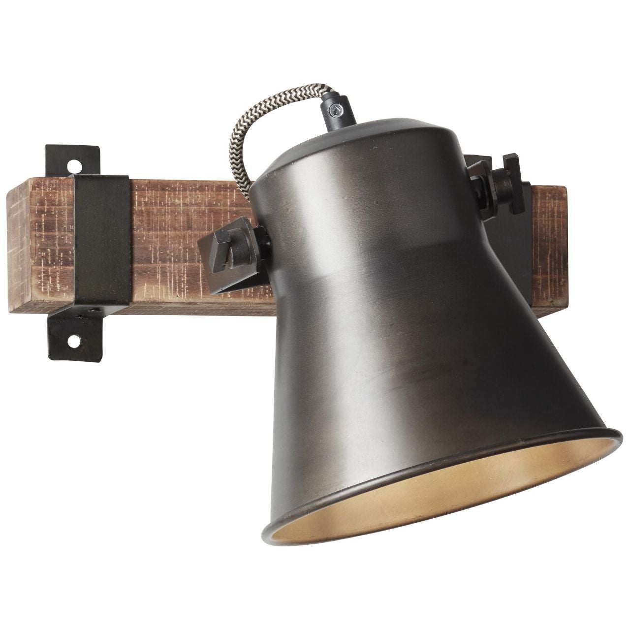 BRILLIANT lampa wisząca Tannah 3-płomienna czarna / naturalna, 3x A60, E27, 52W, kabel można skrócić / regulowana wysokość - 6