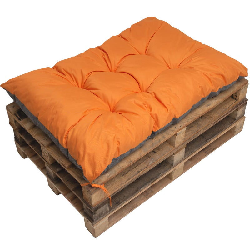 Poduszka ogrodowa na paletę 120x80cm poduszka na meble ogrodowe pomarańczowa, poduszka na balkon taras, poducha ogrodowa na meble z palet