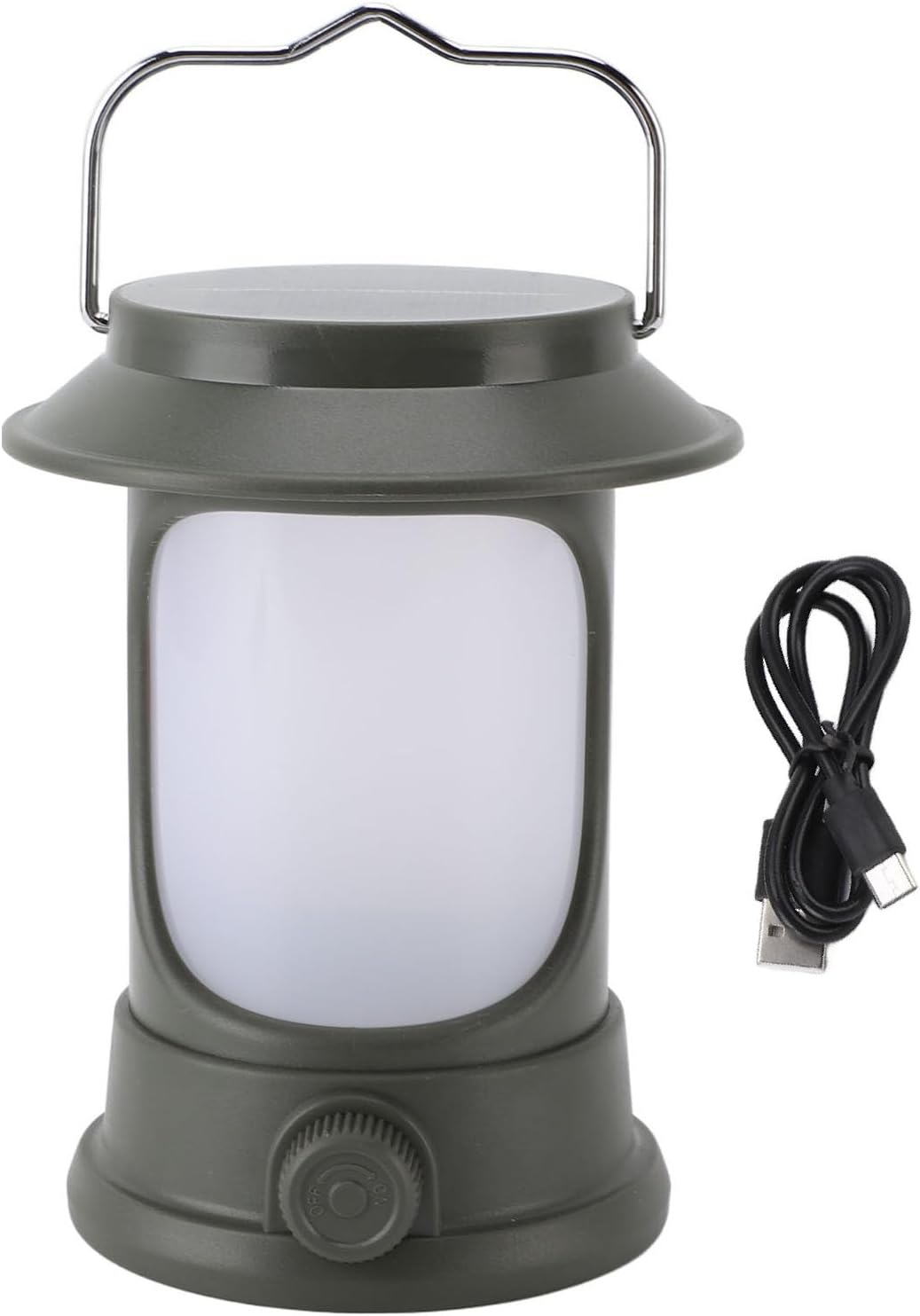 Przenośna lampa kempingowa zasilana energią słoneczną, lekka, ładowana przez USB, do namiotu, na wypadek awarii zasilania, do wędrówek pieszych, na ze