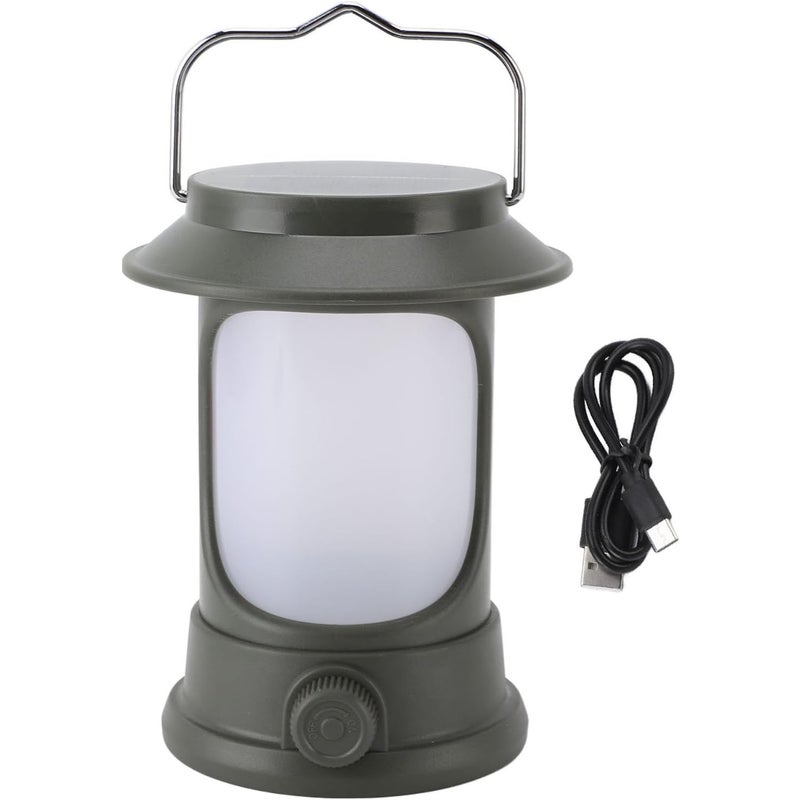 Przenośna lampa kempingowa zasilana energią słoneczną, lekka, ładowana przez USB, do namiotu, na wypadek awarii zasilania, do wędrówek pieszych, na ze