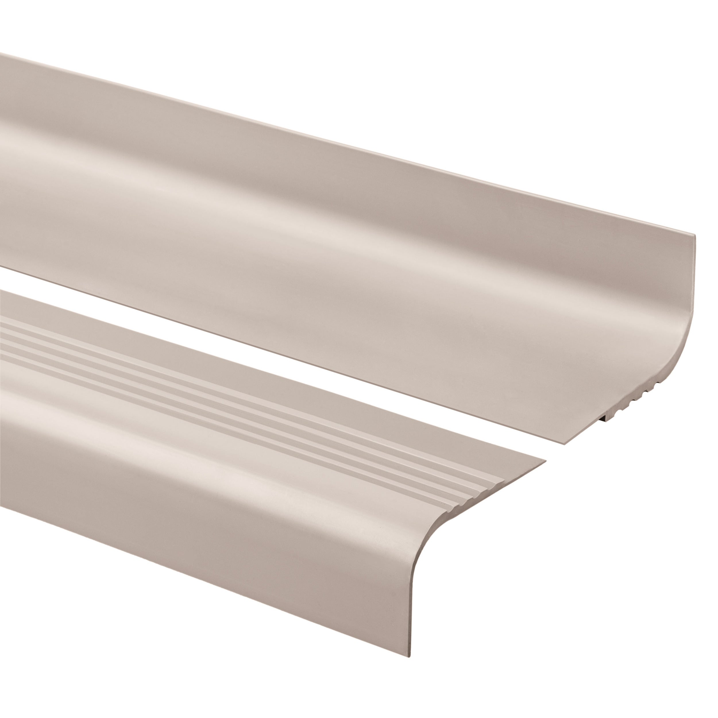 Profil schodowy 40x42 mm PVC na krawędzie stopni antypoślizgowy - 150 cm, beżowy