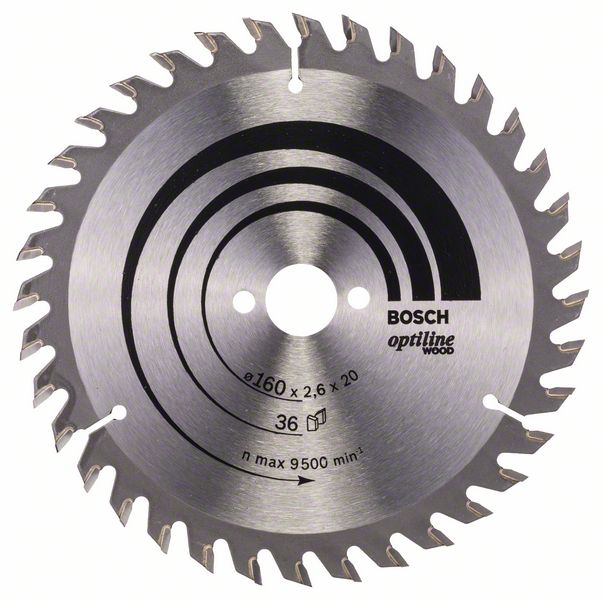 Bosch Professional - Lame Scie Circulaire Optiline Bois 160X20/16X2,6mm, 36D - 2608640597 - 6