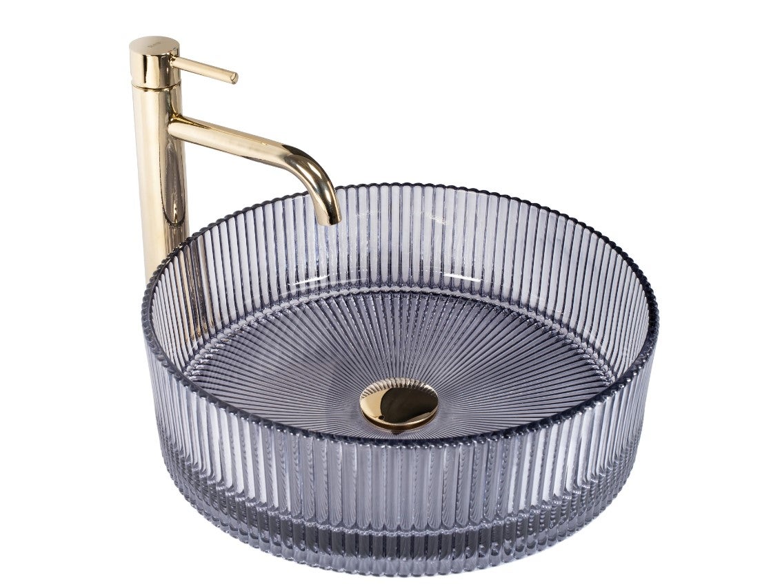 Umywalka Nablatowa Rea Ingrid Szary 40 X 40