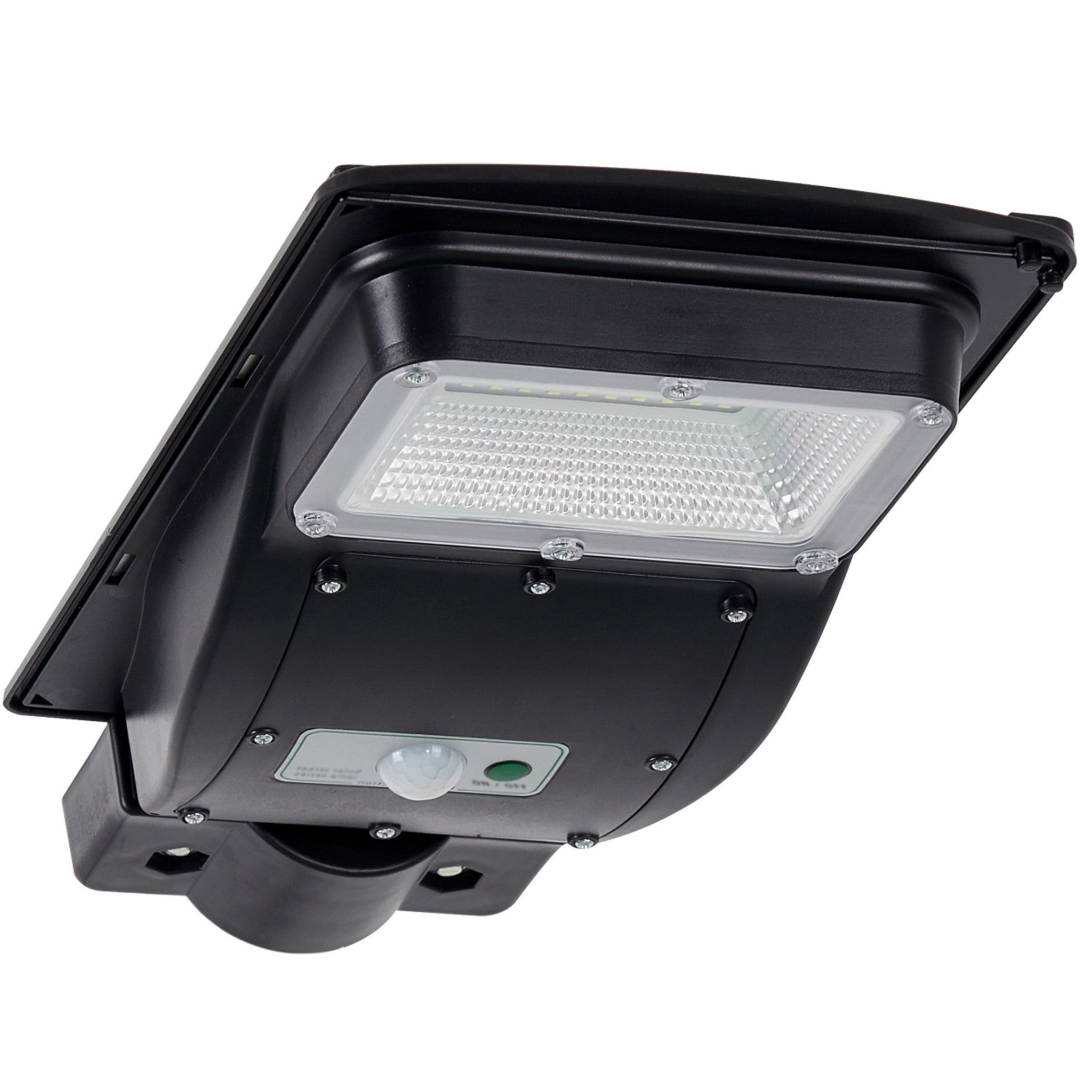 Lampa uliczna solarna Street czarna LED 3W 6000K 250lm czujnik i pilot IP65 wym: 5,5 x 18,7 x 36 cm tworzywo sztuczne Polux