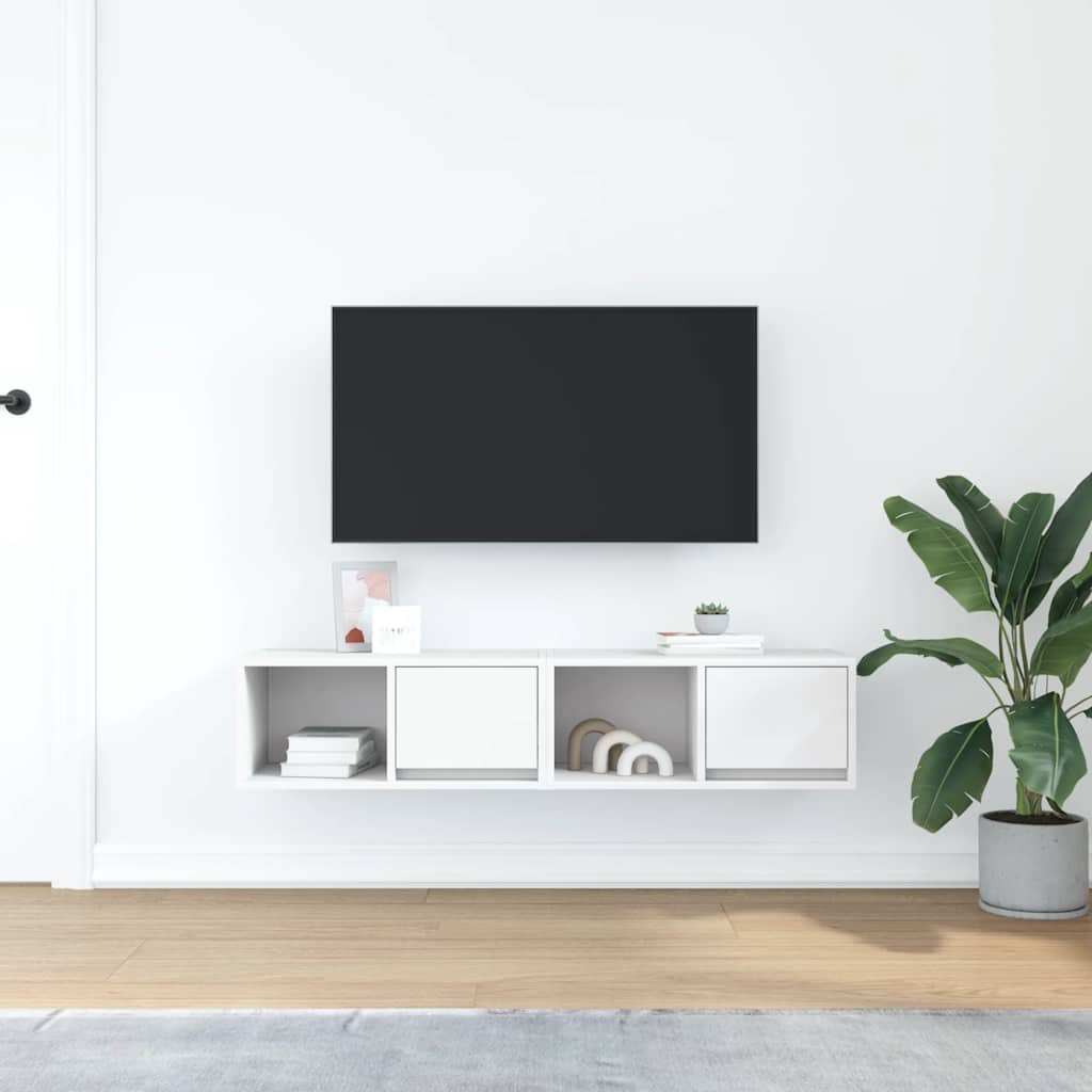 Maison Exclusive - Muebles de TV 2 uds Blanco 60x31x25,5 cm Madera de ingeniería - 3