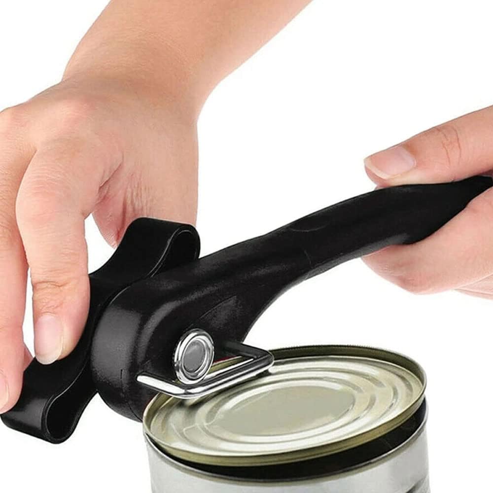 Ouvre Bocal Automatique Électrique Portable - Ouvre Boîte De Conserve Bord Lisse, Idéal Personnes Âgées Et Arthritiques (Noir)