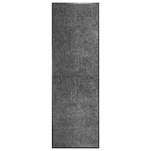 JVL Savio Zerbino Lavabile In Lavatrice 40x60 Cm - Tappetino Assorbi Polvere E Umidità Con Retro Antiscivolo In Lattice, Grigio, Adatto Per Ingresso E Corridoio