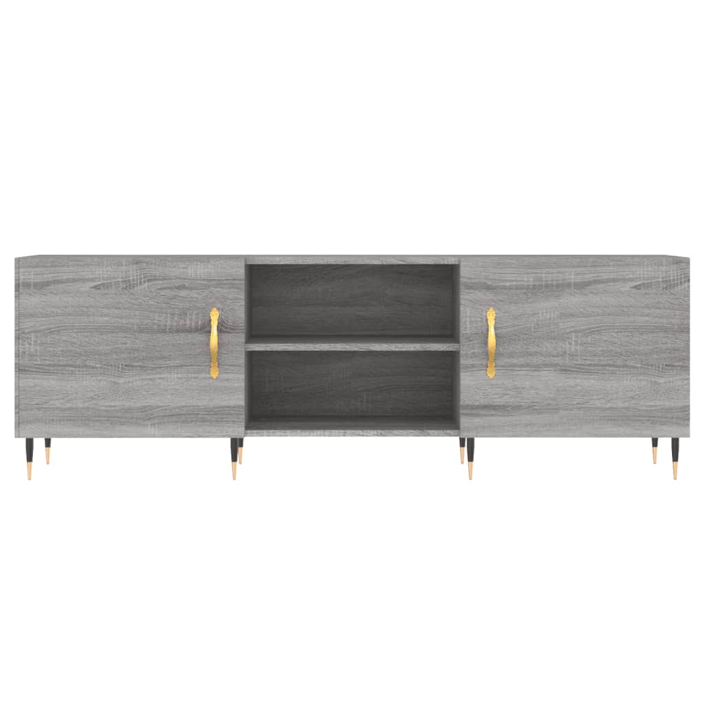 vidaXL Meuble TV sonoma gris 150x30x50 cm bois d'ingénierie - 4
