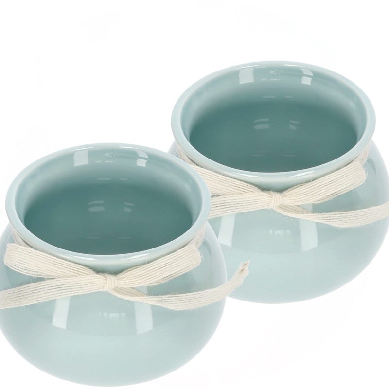 Doniczka ceramiczna 10,5 osłonka kwiaty rośliny 2x - KOTARBAU