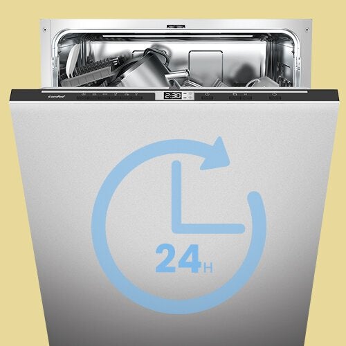 Lave vaisselle encastrable COMFEE 60cm intégrable 14 couverts - 44dB - 8 programmes -Énergétique D - 6