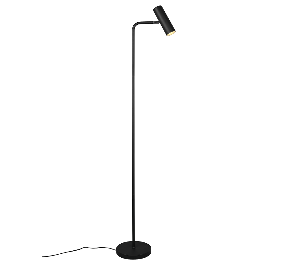 Lampa podłogowa stojąca Marley czarna 1xGU10x5W wym: 151 x 23 x 23 cm metal Trio