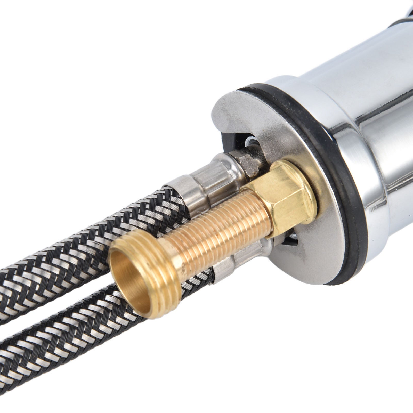 Conjunto torneira misturadora + spray cromado para lavatório SPA cabeleireiro barbearia - 8