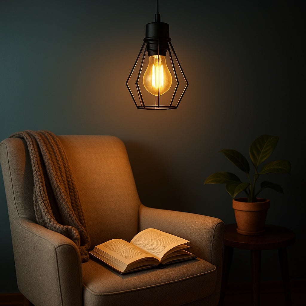 Lampa wisząca Otto E27 105 cm IP20 oprawa sufitowa czarna MasterLED - 7