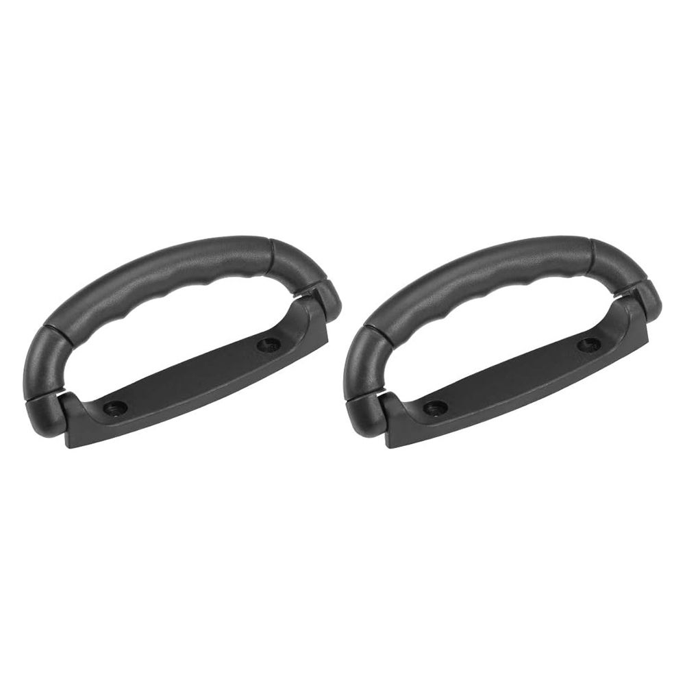 Uchwyt do walizki, plastikowy, długość 16,3 cm, czarny, 2 sztuki