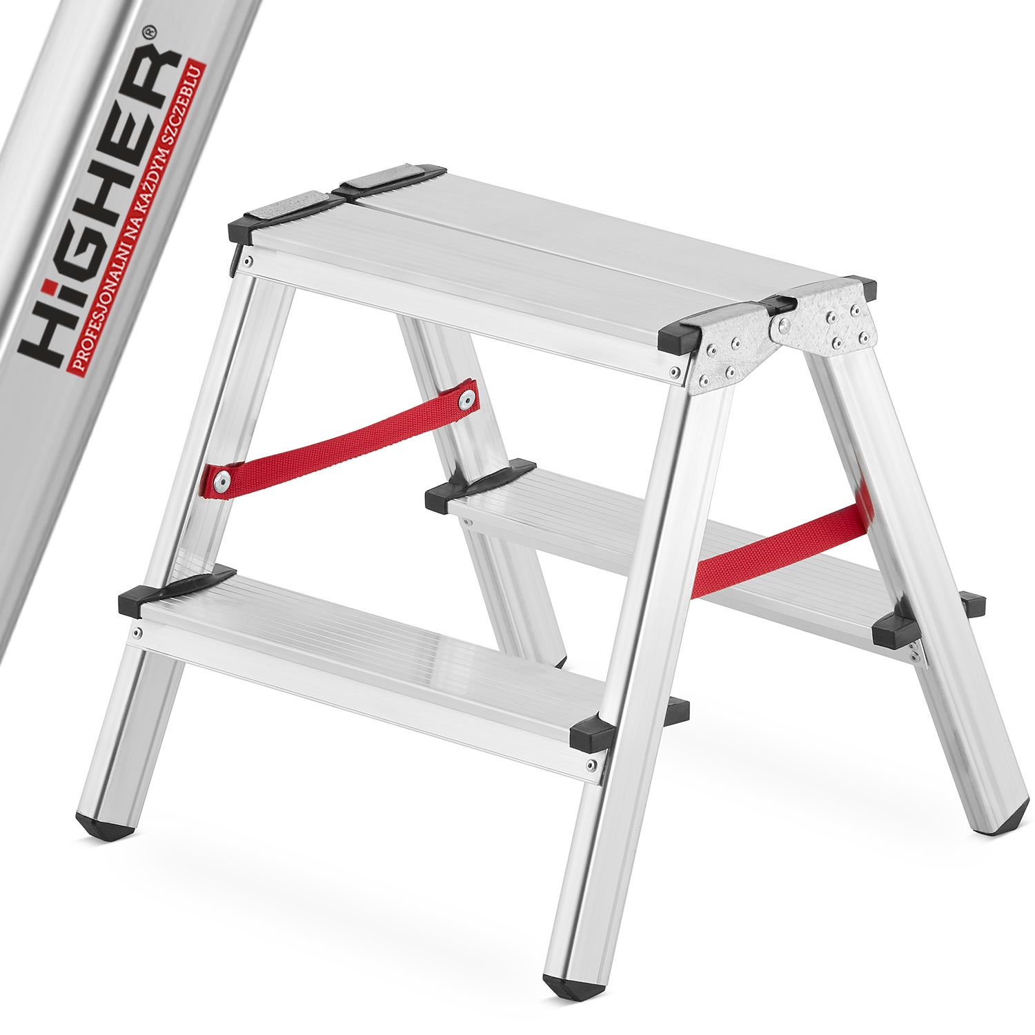 HIGHER drabina drabinka domowa dwustronna 2x2