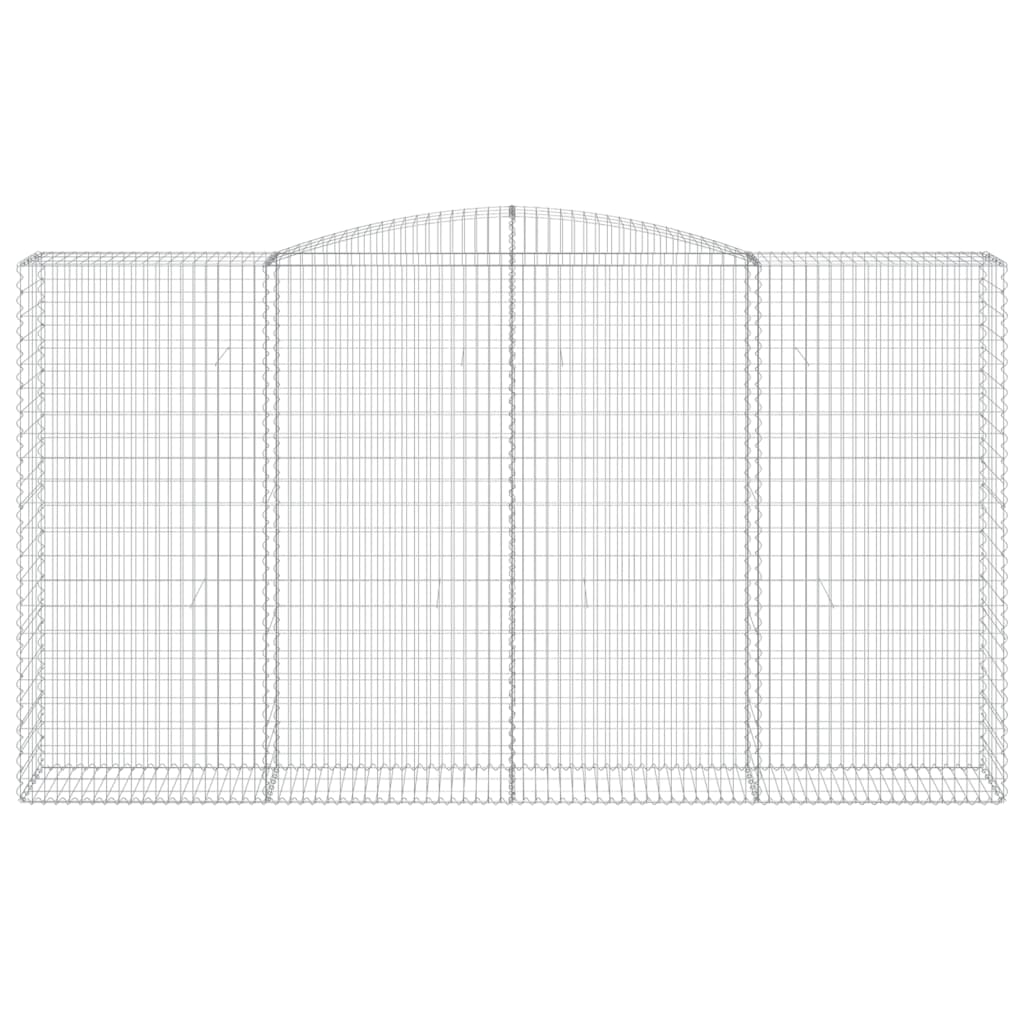 Maison Exclusive - Cesto Gabbione ad Arco 400x50x220/240 cm Ferro Zincato - 3