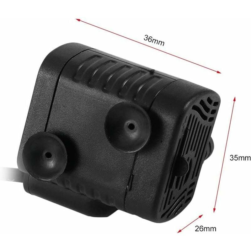 Pompa Acqua PC 500L/H Silenziosa - Raffreddamento A Liquido Con Filettatura G1/4 - Foto 9