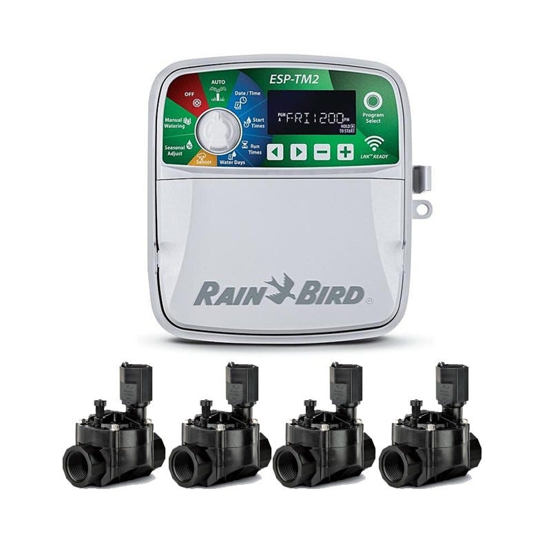 Programador Rain Bird Esp-tm2 8 Estaciones Exterior + Módulo Lnk Wifi Oferta Exclusiva