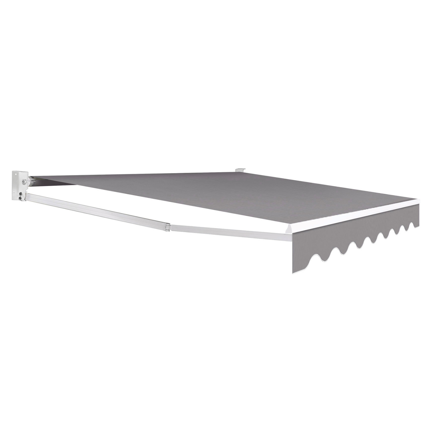 Store banne manuel 3,80x3 M gris anthracite - 2