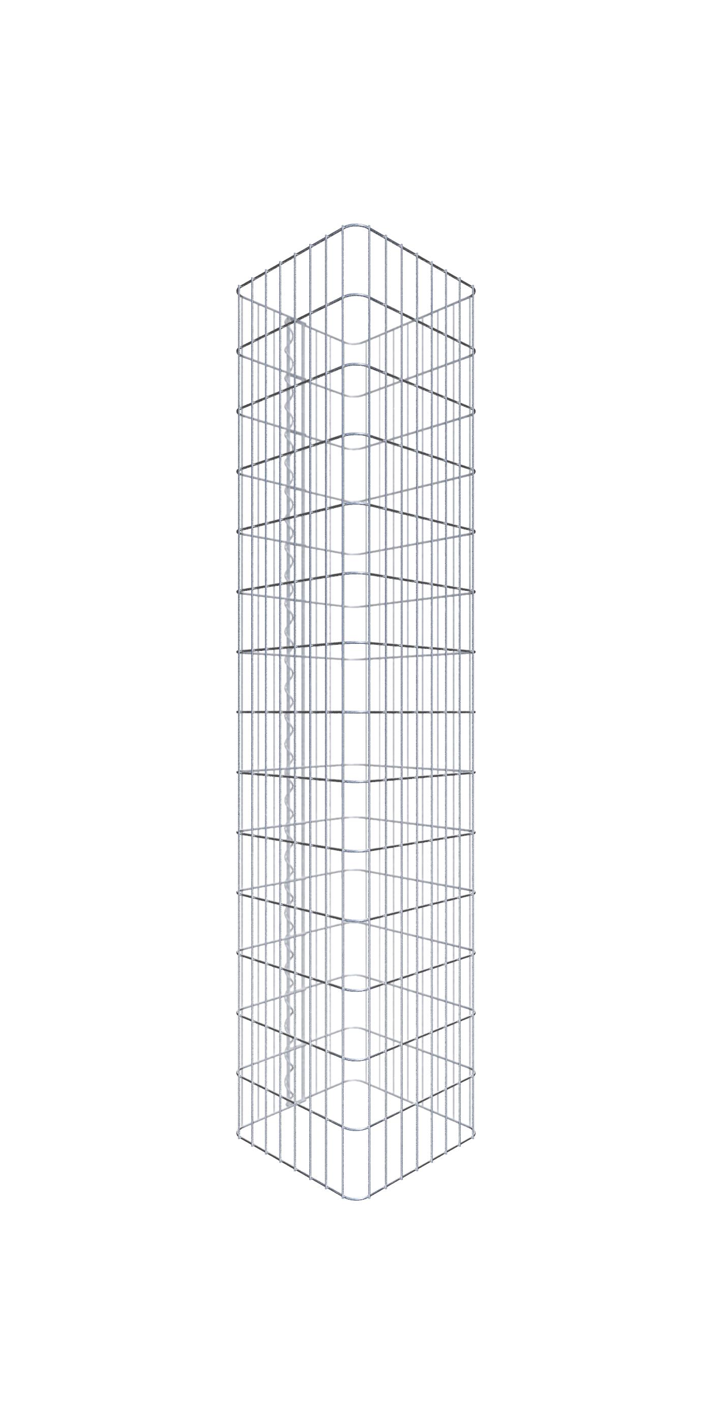 Gabiona - Colonne de gabion carrée, 42 cm x 42 cm, mailles 5 x 10 cm ...