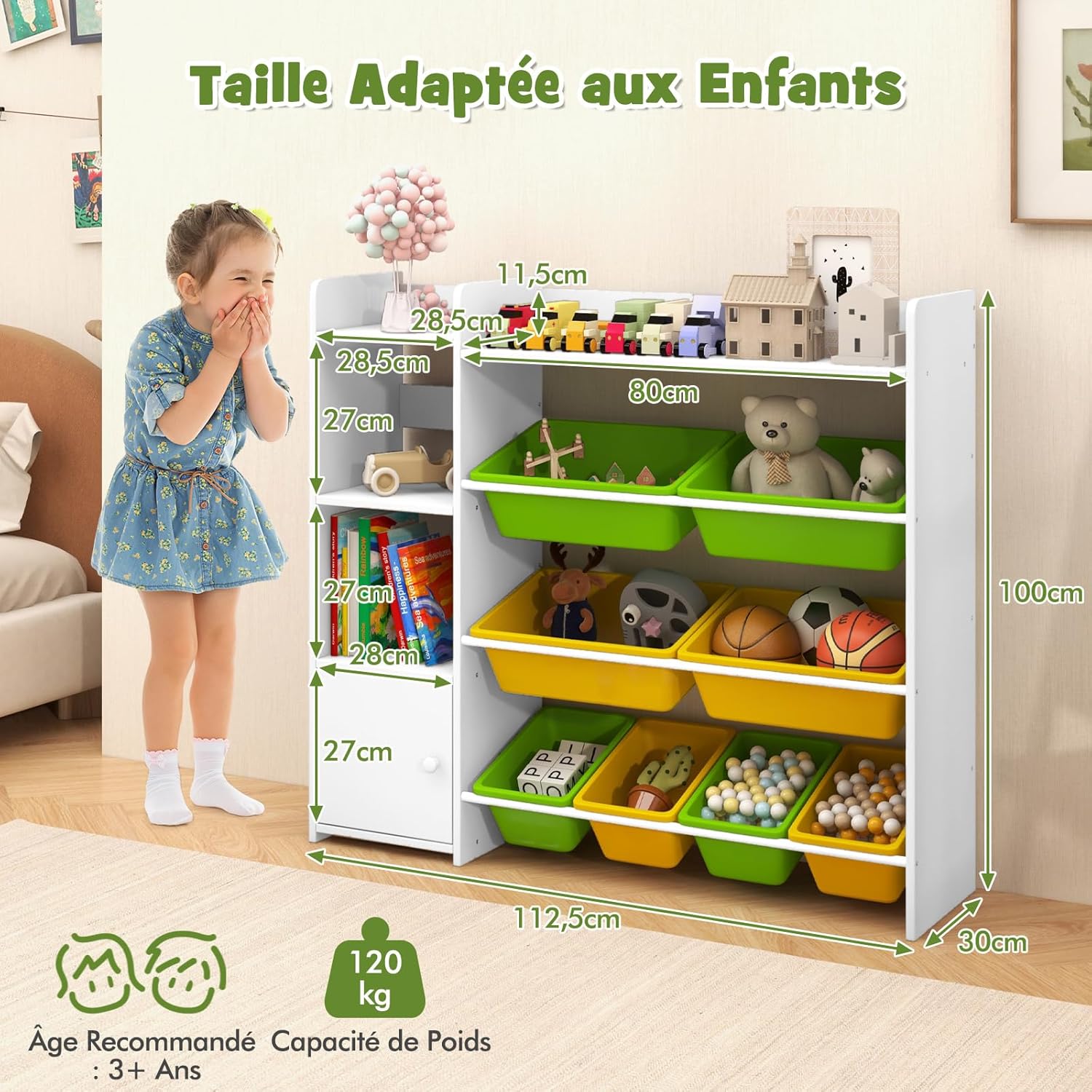 Carrello Libreria Mobile 2 Livelli Con Rotelle - Organizzatore Spazioso Per Libri E Riviste - Foto 12