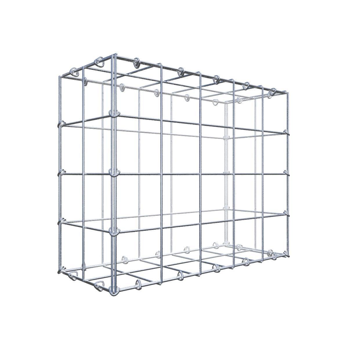 Gabion 50 cm x 40 cm x 20 cm (dł. x wys. x gł.), rozmiar oczka 10 cm x 10 cm, pierścień typu C
