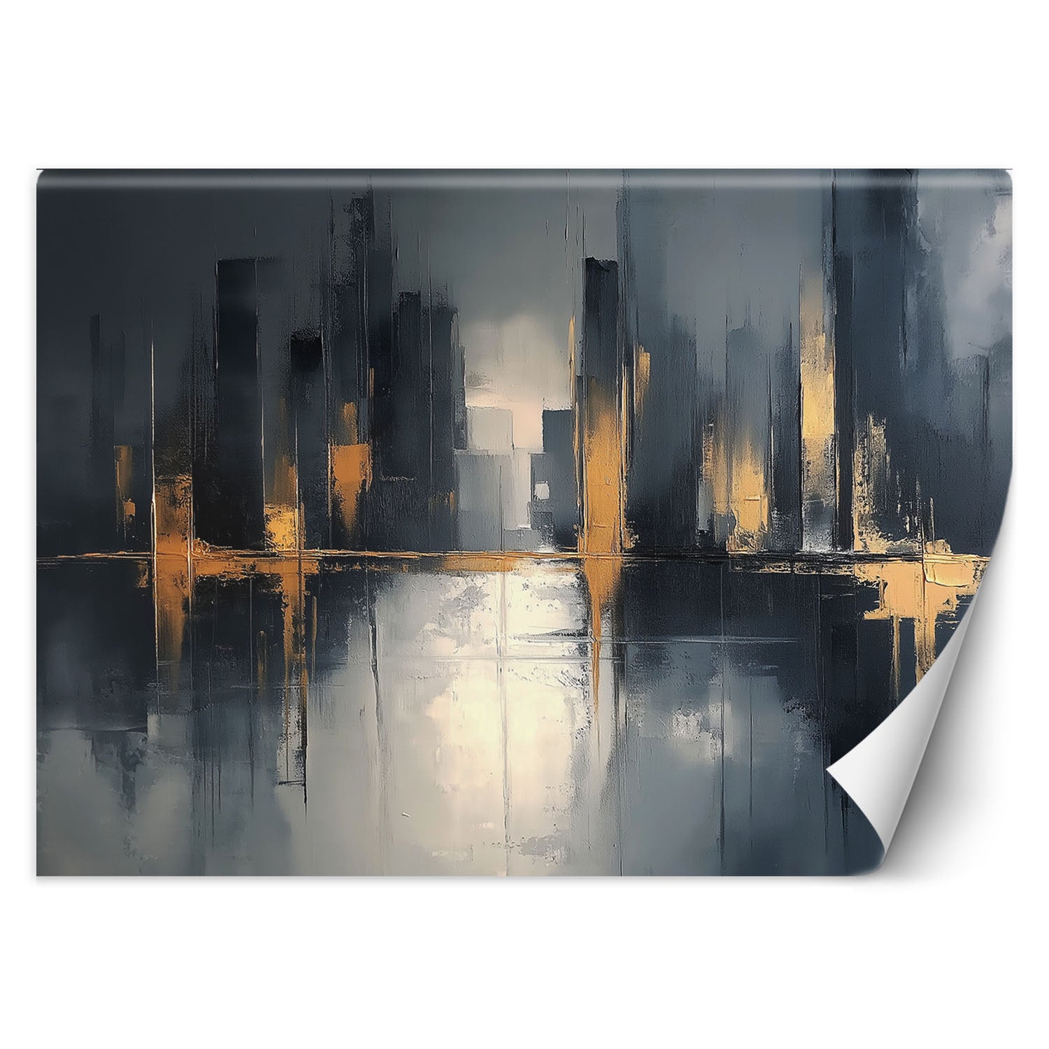 Fototapeta, Abstrakcja Czarno Złota 450x315