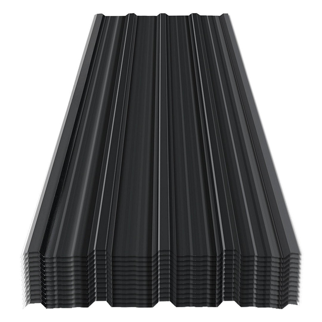 24x Blacha Falista Trapezowa na Dach, tôles trapézoïdale tôles Tôle 0,25 mm, 129x46cm = 14m², Vert