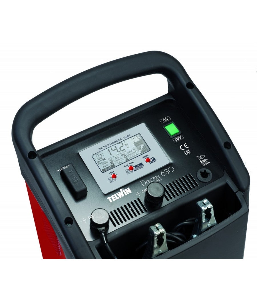 Trade Shop - Telwin Doctor Start 630 230v 12/24v Caricabatterie Avviatore Tester Elettronico - - 4
