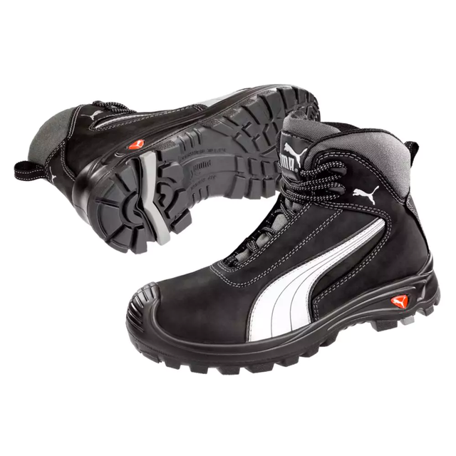 Chaussure de sécurité montante Puma Cascades Mid 100% non métallique S3 SRC Noir 43