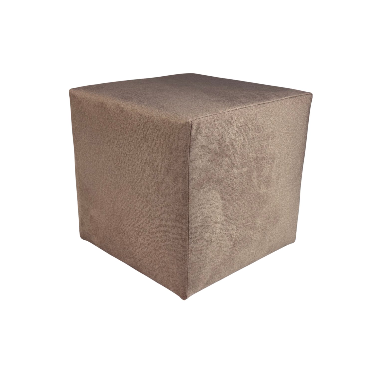 Pufa ELEMENT 40x40 cm kwadratowa trudnopalny welur łatwoczyszczący do sypialni salonu różowa pudrowa