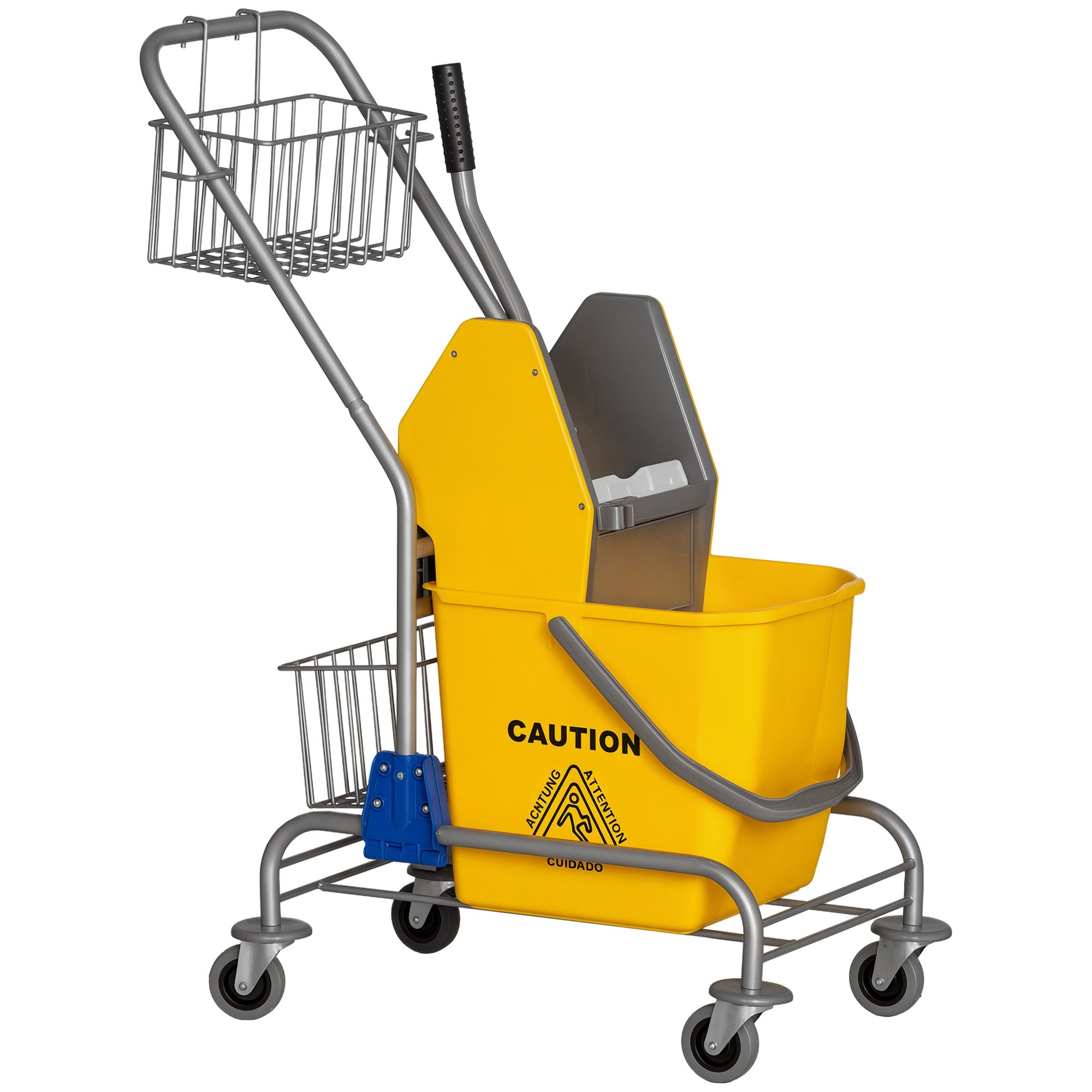 Chariot mobile avec seau simple avec presse 25 l