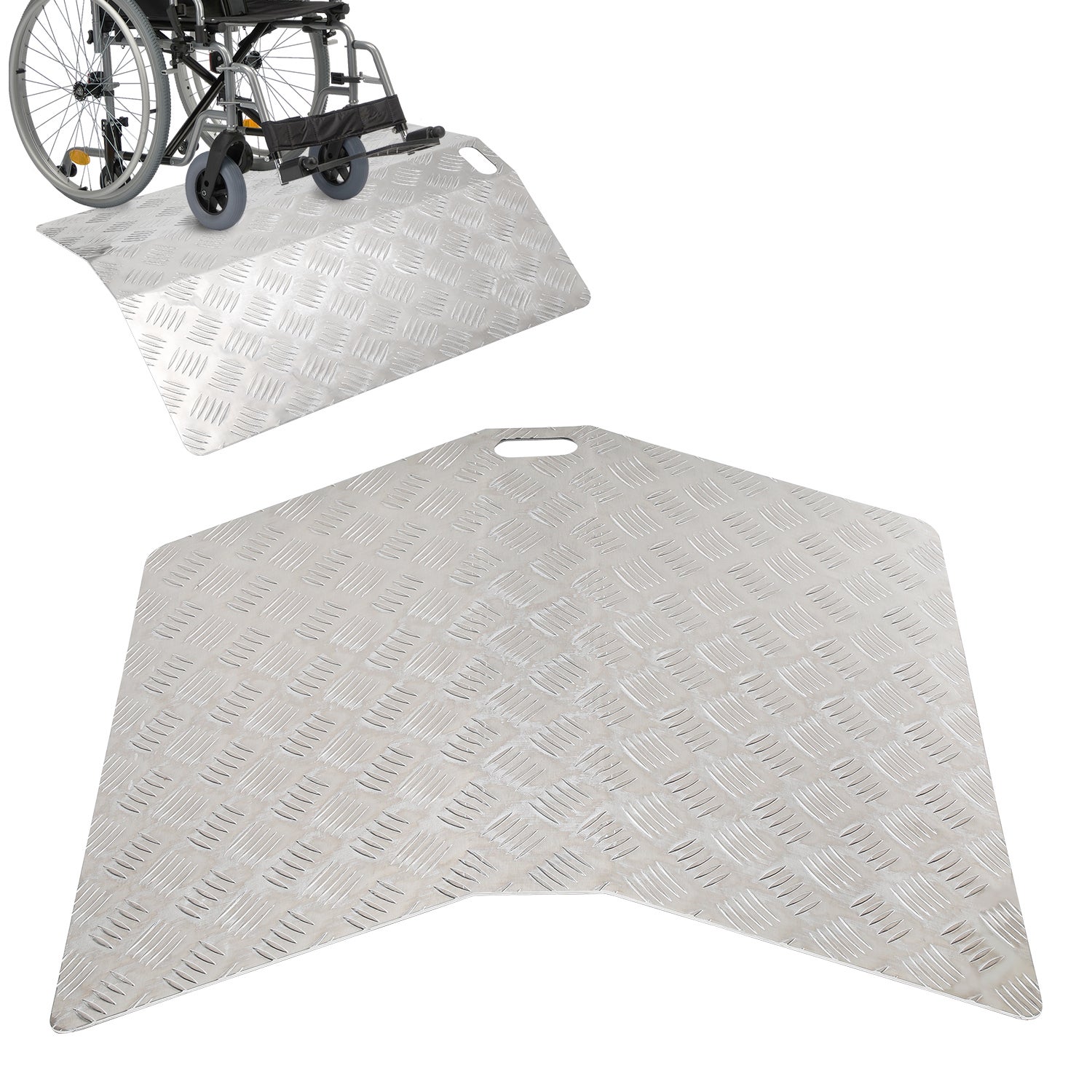 Rampe de seuil inclinée modulaire en aluminium pour PMR