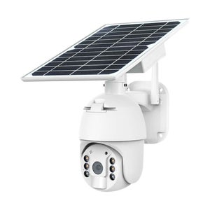 Caméra Wi-Fi Extérieure Solaire - PTZ 360°, Vision Nocturne Couleur, Audio Bidirectionnel, Batterie Rechargeable, 2,4 GHz