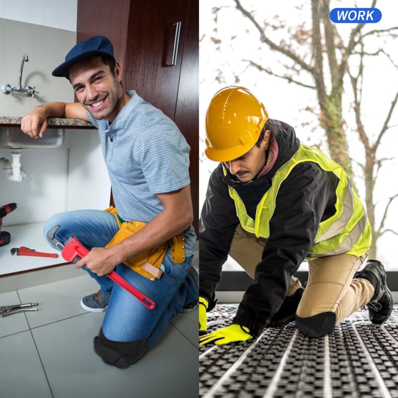 Genouillères de Protection, Genouillère Travail, Éponge pour Jardinage, Travaux, Carreleur, Construction, Nettoyage (1 Paire) - 2