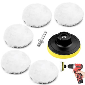 Kit De 23 Pièces Pads Polissage 80mm - Pour Polisseuse Voiture, Avec Adaptateur M10, éponges Et Tampons Laine