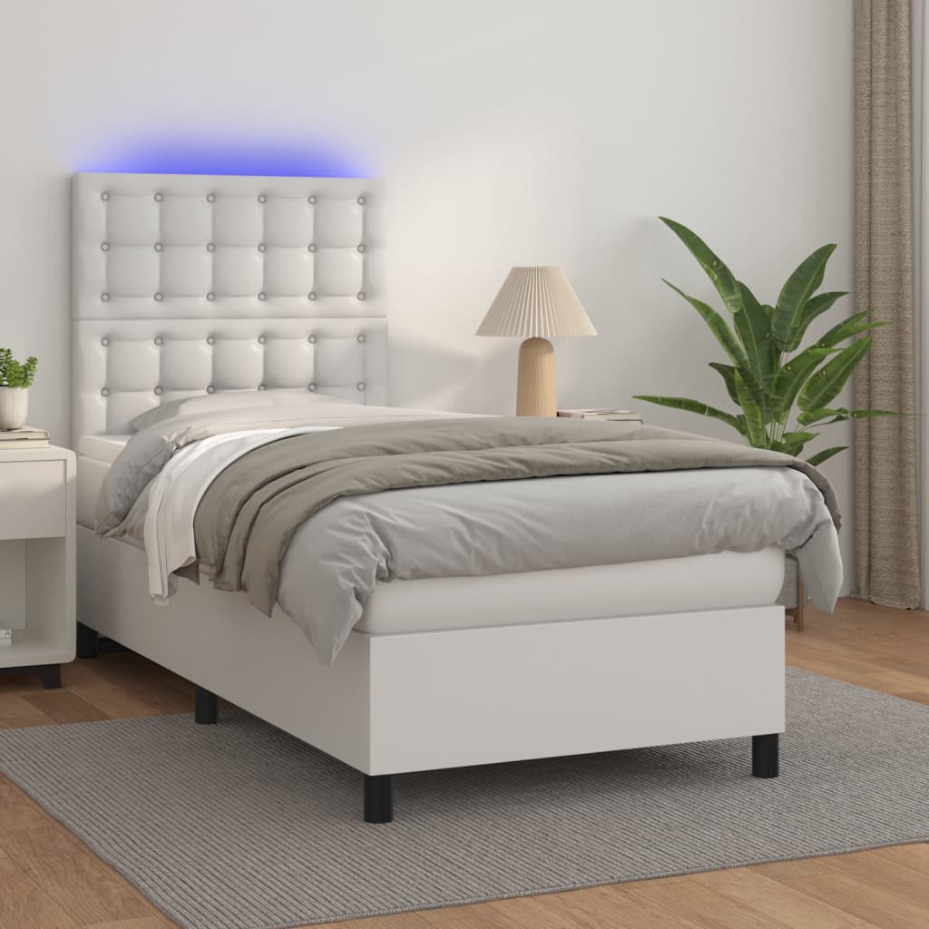 Sommier à Lattes Avec Matelas Rembourré VidaXL - Noir Velours - 90x200 Cm - Neuf
