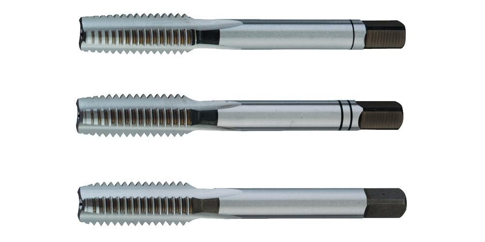 Jeu de tarauds et forets RS PRO, Taraud à main Goujure droite, Métrique M3 To M12, HSS | RS