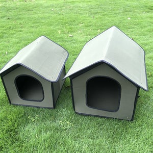 Niche Extérieure Pour Chat - Imperméable Et Isolée Avec Feuille Aluminium - Taille S Ou M - Pour Chatons Ou Adultes - Pliable Et Facile à Laver