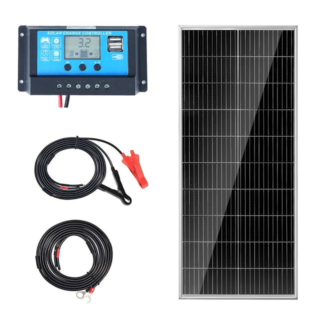 Panneau Solaire, Chargeur Solaire Portable étanche 200 W 5 V 3 A, Kit De Panneau Solaire