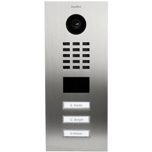 Citofono IP a 3 tasti - D2103V V2 Acciaio inox