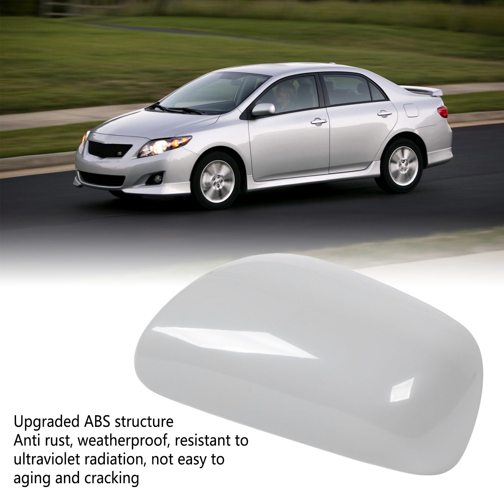 Coprispecchietto retrovisore laterale antigraffio, elegante, ad alta resistenza, coprispecchietto esterno per veicolo (sinistra: 87945‑02910) - 2