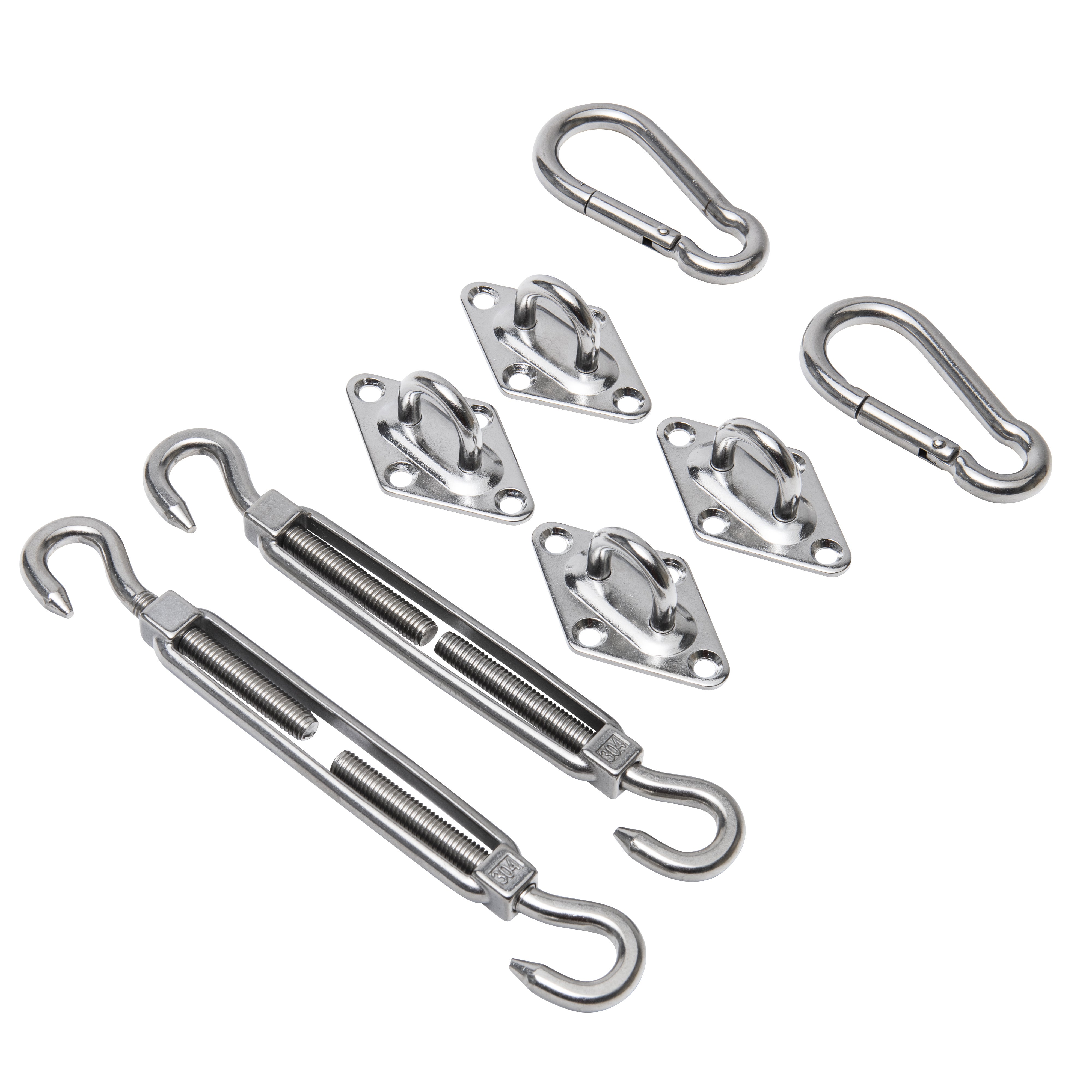 Kit de fixation pour voile d'ombrage Windhager - 2