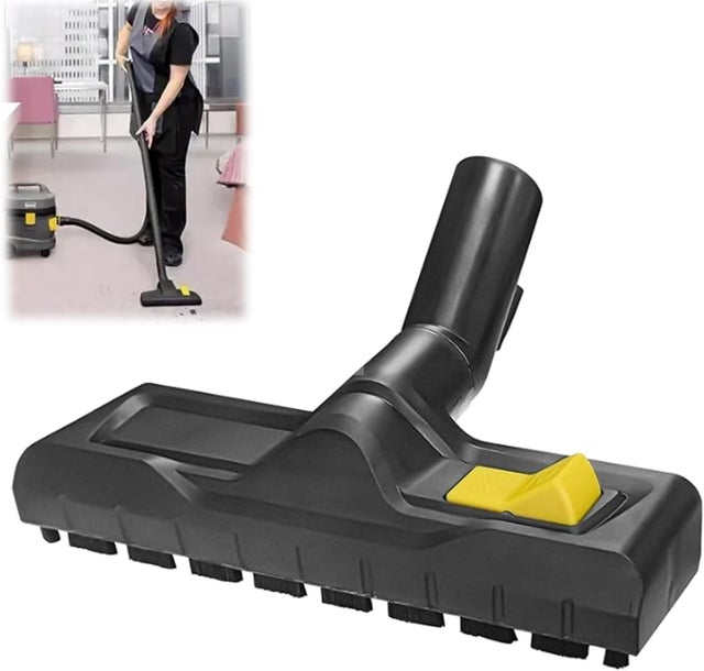 Brosse Aspirateur de remplacement pour aspirateurs Kärcher (Modèles WD3, WD4, WD5, WD6), Buse Embout Outil de Sol Suceur Combiné Humide et Sec