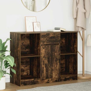 Cassettiera 3 Cassetti 75x42x75 Cm In Truciolato E MDF Bianca Grigia E Marrone 87446566