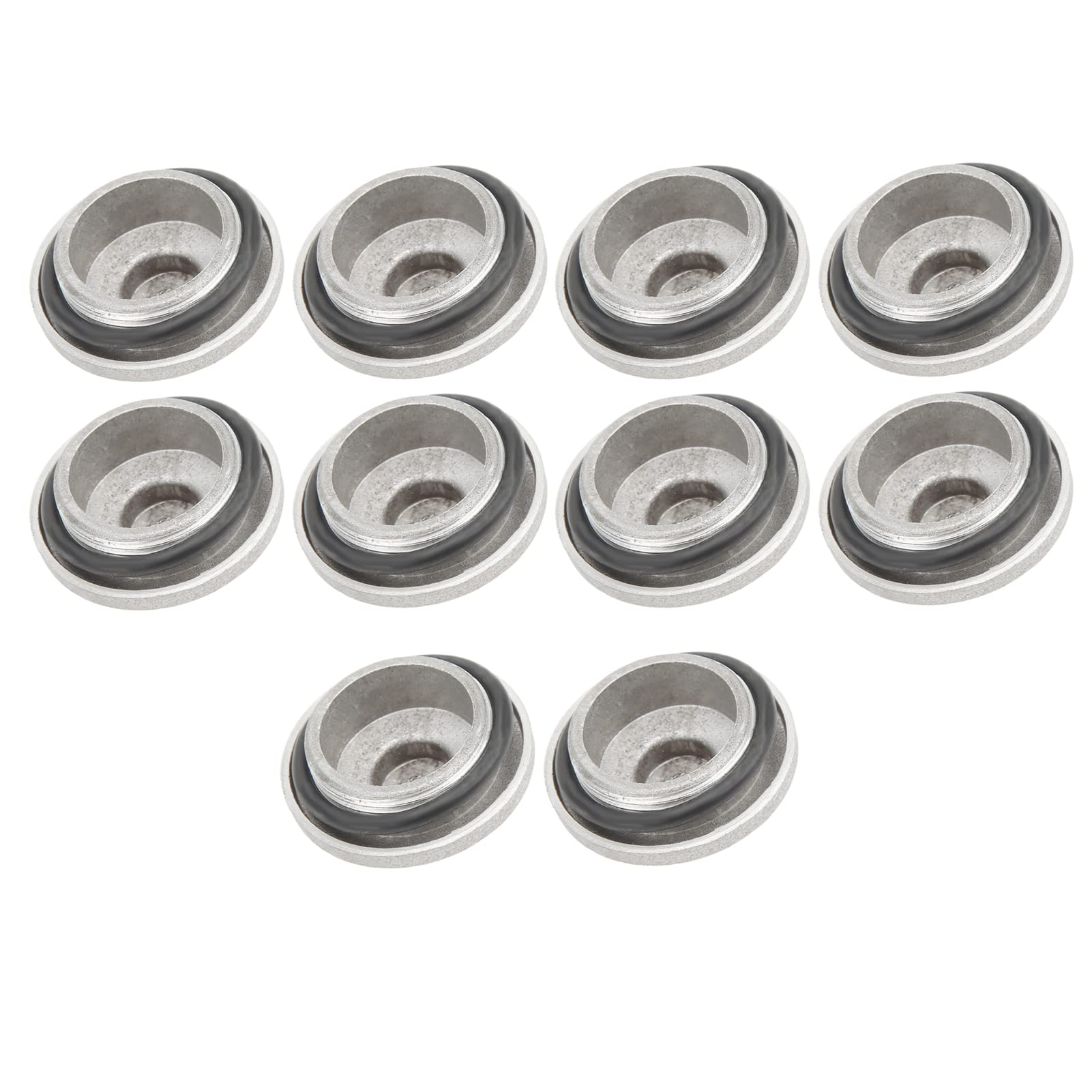 A ABSOPRO 2 Ensemble Bouchon Vidange M24x1.5 Carter D'Huile Moteur Vis Aluminium Argenté Avec Rondelle