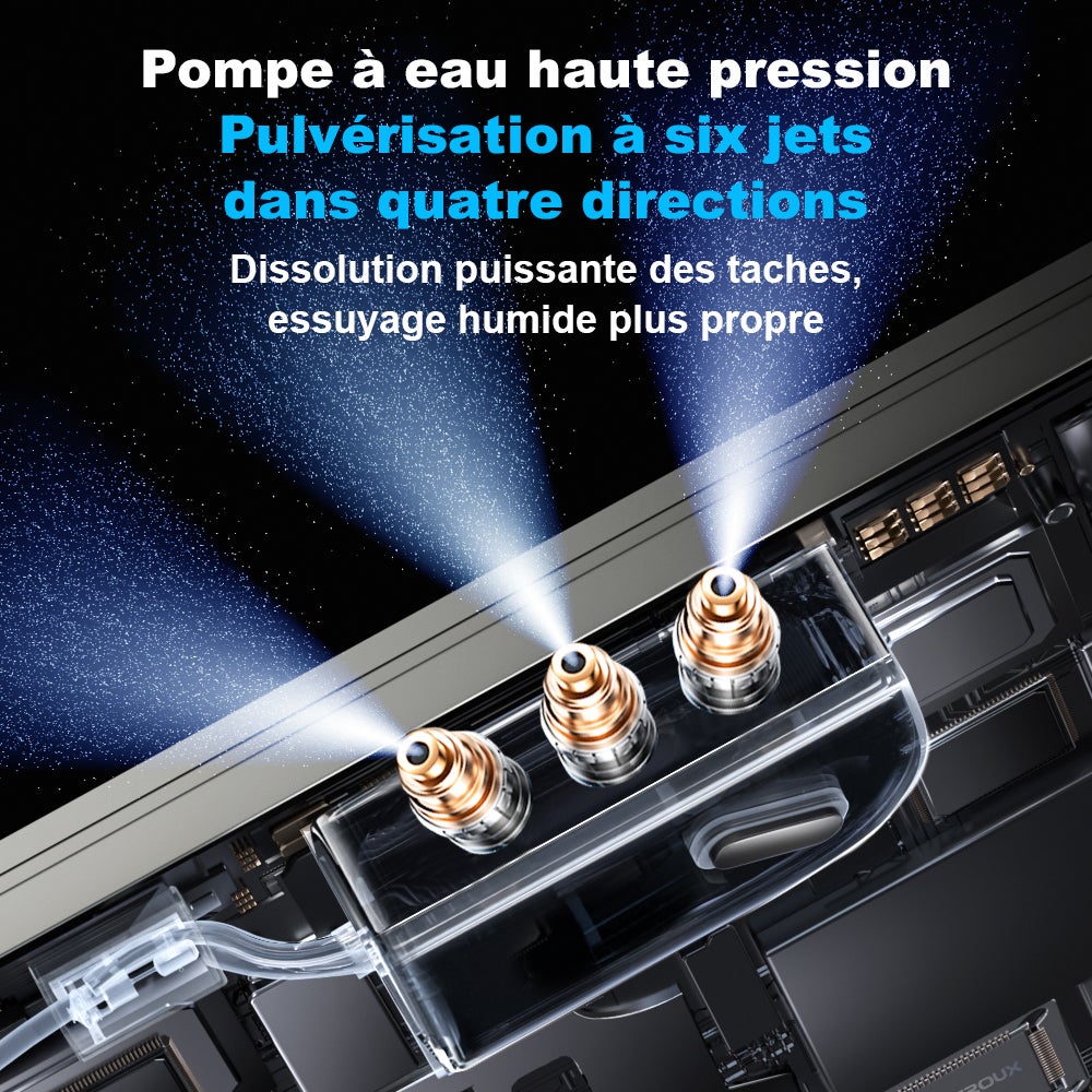 LIECTROUX S9 – Robot Laveur de Vitres Intelligent 9000 Pa, Double Brosses Rotatives, Pulvérisation 6 Voies, App & Télécommande, Vitres Avec/Sans Cadre - 3