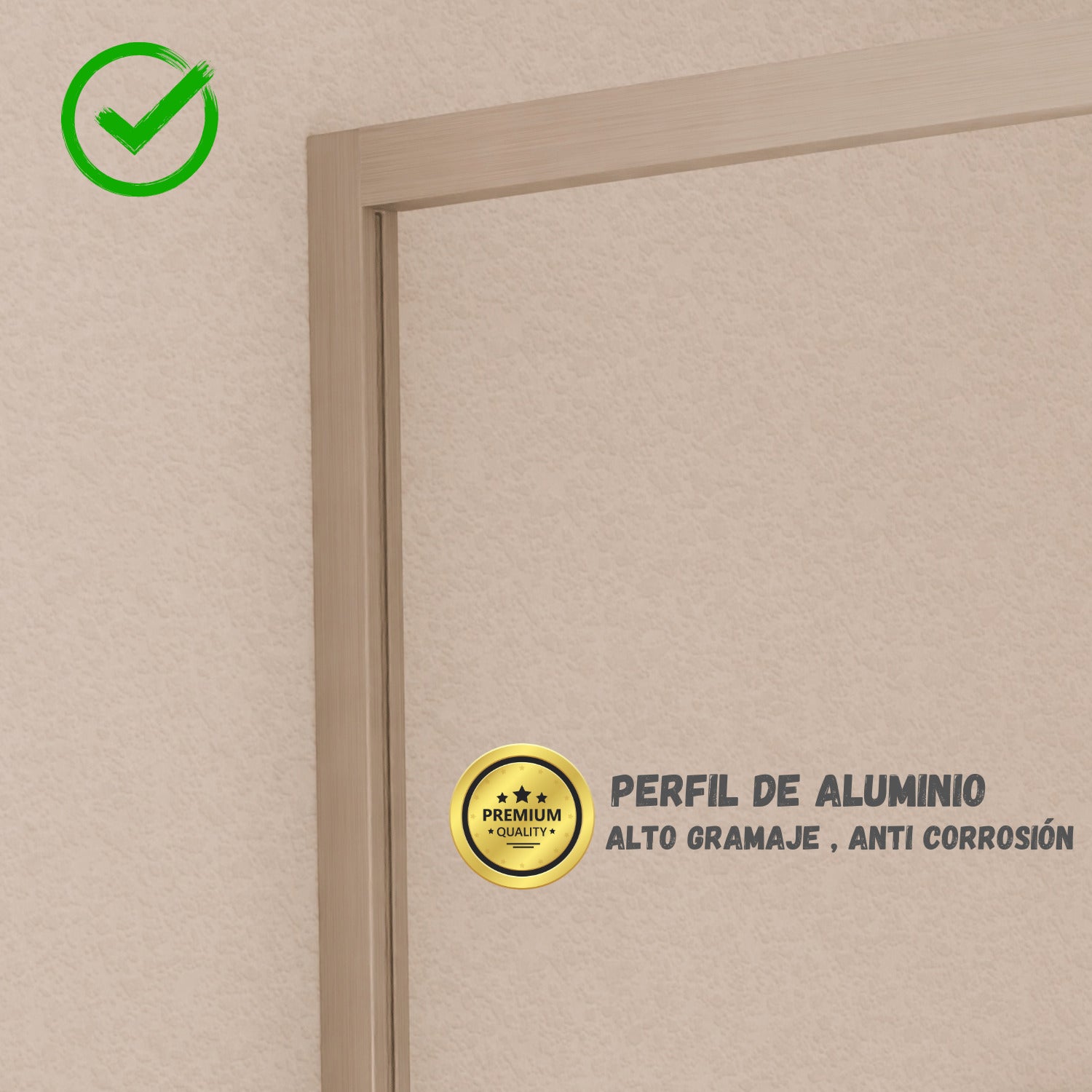 Mampara de ducha frontal corredera + fijo, con perfil inferior, Vidrio de seguridad 6mm antical, 113,5 a 118 cm x 195cm alto, REVERSIBLE, Plata - 2